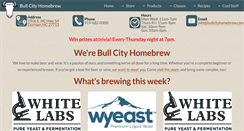 Desktop Screenshot of bullcityhomebrew.com
