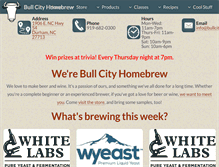 Tablet Screenshot of bullcityhomebrew.com
